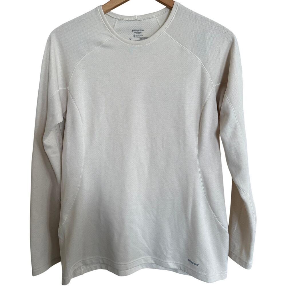 Patagonia Ivory Capilene 3 Midweight LongSleeve Polartec Medium Gorpcore Outdoor